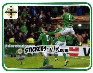 Cromo Gareth McAuley - Northern Ireland. We'Re Going To France! - Panini