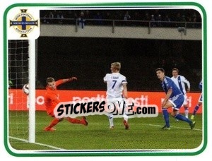 Sticker Craig Cathcart - Northern Ireland. We'Re Going To France! - Panini