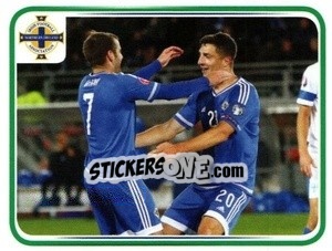 Sticker Craig Cathcart / Niall Mcginn - Northern Ireland. We'Re Going To France! n. 183 - Panini