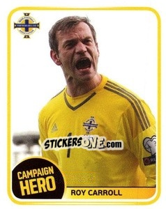 Sticker Roy Carroll - Northern Ireland. We'Re Going To France! n. 185 - Panini