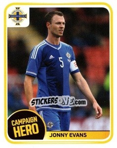 Sticker Jonny Evans - Northern Ireland. We'Re Going To France! n. 187 - Panini