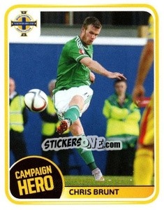 Sticker Chris Brunt - Northern Ireland. We'Re Going To France! n. 190 - Panini