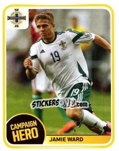 Sticker Jamie Ward - Northern Ireland. We'Re Going To France! n. 194 - Panini