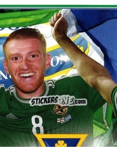 Sticker Celebration - Northern Ireland. We'Re Going To France! - Panini