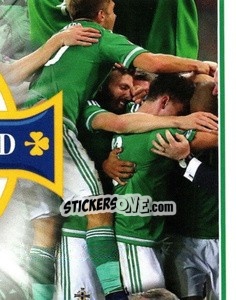 Sticker Celebration - Northern Ireland. We'Re Going To France! - Panini