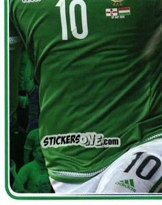 Sticker Celebration - Northern Ireland. We'Re Going To France! - Panini