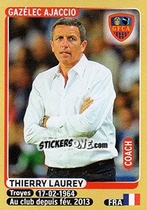 Sticker Thierry Laurey (coach) - FOOT 2015-2016 - Panini