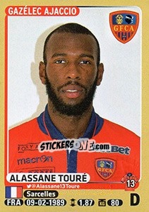 Sticker Alassane Touré - FOOT 2015-2016 - Panini