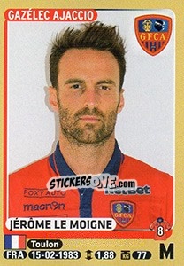 Sticker Jérôme Le Moigne - FOOT 2015-2016 n. 15 - Panini