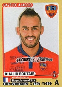 Cromo Khalid Boutaïb - FOOT 2015-2016 - Panini