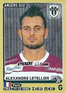 Sticker Alexandre Letellier - FOOT 2015-2016 n. 27 - Panini