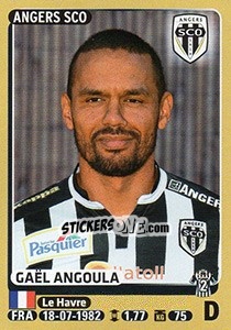 Sticker Gaël Angoula - FOOT 2015-2016 - Panini