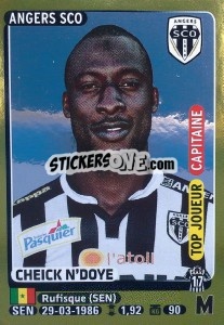 Sticker Cheick N'Doye (Top Joueur) - FOOT 2015-2016 n. 31 - Panini
