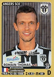 Cromo Romain Thomas - FOOT 2015-2016 n. 34 - Panini