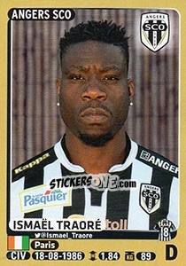 Cromo Ismaël Traoré - FOOT 2015-2016 n. 35 - Panini