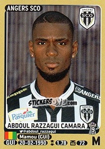 Sticker Abdoul Razzagui Camara - FOOT 2015-2016 - Panini