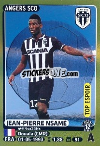 Sticker Jean-Pierre Nsamé (Top Espoir) - FOOT 2015-2016 - Panini