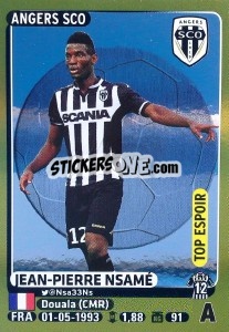 Figurina Jean-Pierre Nsamé (Top Espoir) - FOOT 2015-2016 - Panini