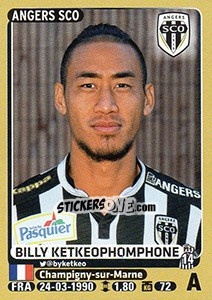 Sticker Billy Ketkeophomphone - FOOT 2015-2016 n. 45 - Panini