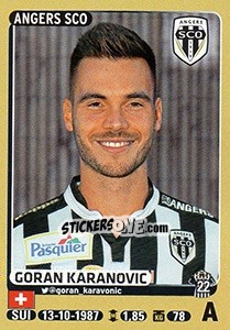 Figurina Goran Karanovic - FOOT 2015-2016 - Panini