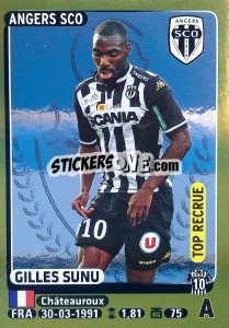 Sticker Gilles Sunu (Top Recrue) - FOOT 2015-2016 - Panini