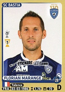 Sticker Florian Marange - FOOT 2015-2016 - Panini