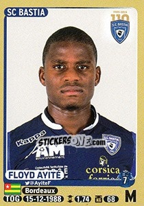Sticker Floyd Ayité - FOOT 2015-2016 n. 60 - Panini