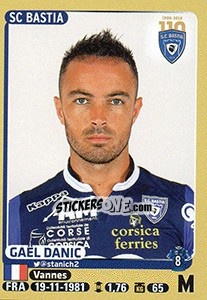 Sticker Gaël Danic - FOOT 2015-2016 n. 62 - Panini