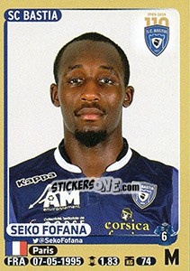 Sticker Seko Fofana - FOOT 2015-2016 n. 63 - Panini