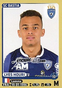 Sticker Lyes Houri - FOOT 2015-2016 n. 64 - Panini