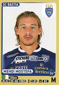 Figurina Mehdi Mostefa - FOOT 2015-2016 - Panini