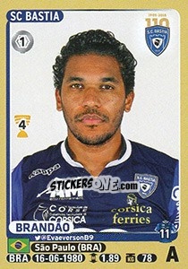 Sticker Brandão - FOOT 2015-2016 n. 70 - Panini