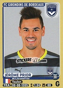 Cromo Jérôme Prior - FOOT 2015-2016 - Panini