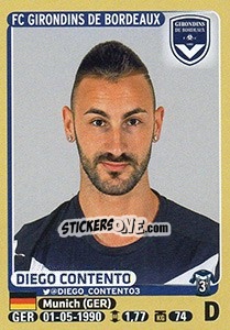 Sticker Diego Contento - FOOT 2015-2016 n. 76 - Panini