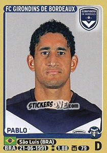 Sticker Pablo - FOOT 2015-2016 n. 80 - Panini