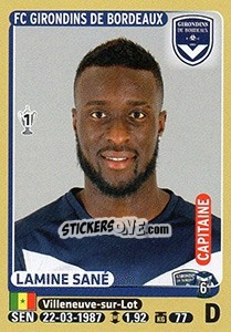 Cromo Lamine Sané - FOOT 2015-2016 - Panini