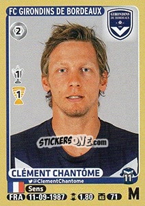 Cromo Clément Chantôme - FOOT 2015-2016 n. 86 - Panini