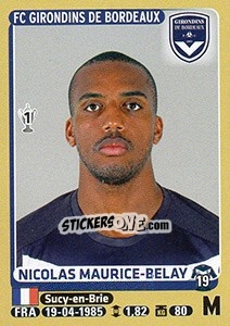 Cromo Nicolas Maurice-Belay - FOOT 2015-2016 - Panini