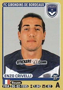 Cromo Enzo Crivelli - FOOT 2015-2016 - Panini