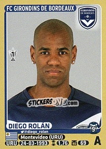 Sticker Diego Rolán - FOOT 2015-2016 n. 94 - Panini