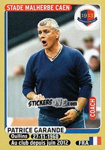 Sticker Patrice Garande (coach)