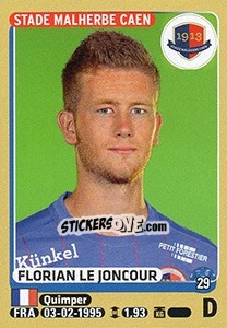 Sticker Florian Le Joncour - FOOT 2015-2016 n. 104 - Panini