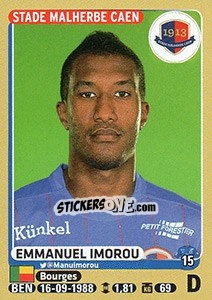 Sticker Emmanuel Imorou - FOOT 2015-2016 n. 106 - Panini