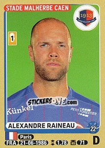 Sticker Alexandre Raineau - FOOT 2015-2016 n. 107 - Panini