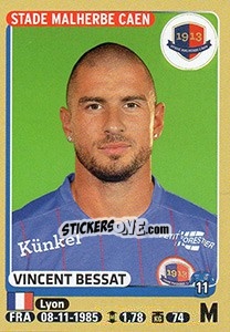 Sticker Vincent Bessat - FOOT 2015-2016 - Panini