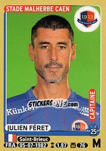 Sticker Julien Féret - FOOT 2015-2016 n. 113 - Panini
