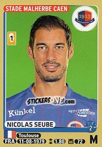 Sticker Nicolas Seube - FOOT 2015-2016 n. 116 - Panini