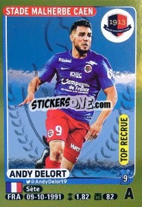 Sticker Andy Delort (Top Recrue) - FOOT 2015-2016 n. 120 - Panini