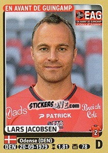 Sticker Lars Jacobsen - FOOT 2015-2016 n. 128 - Panini