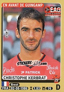 Cromo Christophe Kerbrat - FOOT 2015-2016 n. 129 - Panini